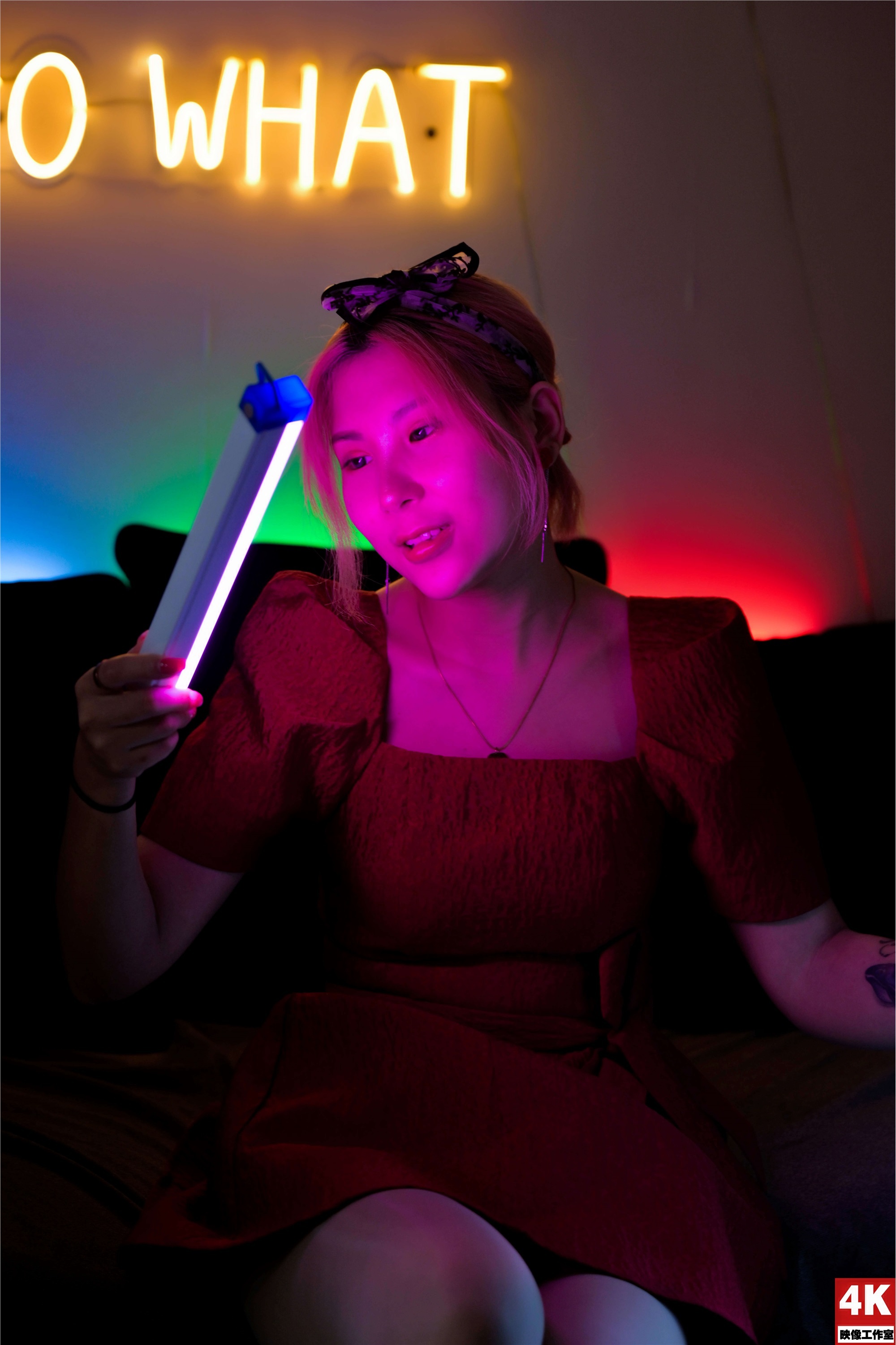 Ligui丽柜 2022.08.17 氛围灯下的肉丝 小發